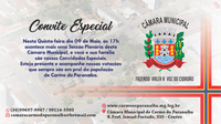 Sétima Reunião Ordinária da Câmara Municipal acontecerá nesta quinta, 09 de Maio